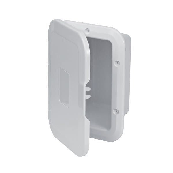 Ablage-/Staufach mit Tür 24,5x16x10cm weiss