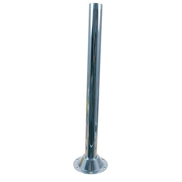 Tischstütze Aluminium verchromt D=60mm L=700mm