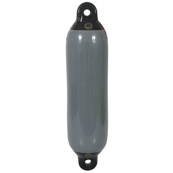 Dan-Fender Langfender grau mit schwarzer Kappe