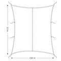 Cockpit Sonnensegel rechteckig 2,85x3,3m
