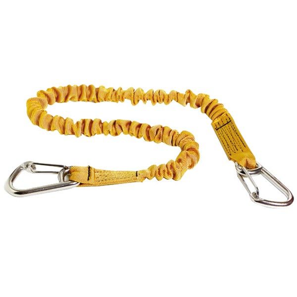 Lifeleine elastisch mit 2 Karabinerhaken L=1-2m