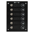 Elektropaneel 6 Schalter / Sicherungen