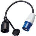 1852 Adapter  CCE Stecker Schuko -> Kupplung Kabel 3x2,5mm² L=0,5m