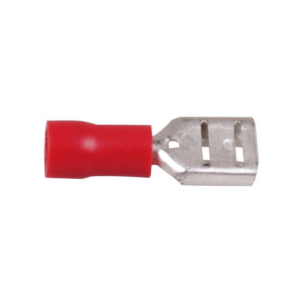 Flachsteckhülse rot für  0,5-1,5 mm² Kabel