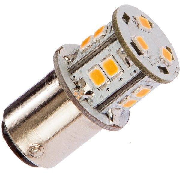 NauticLED Glühlampe BA15D 10-35VDC 1,8W D=19mm L=43mm