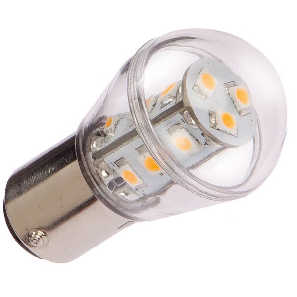 NauticLED Glühlampe BA15S 10-35VDC 1,6W D=25mm L=48mm