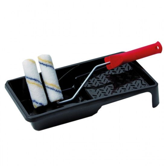 Mini-Rollenset mit 2 Rollen, 1 Rollenbügel, 1 Farbwanne
