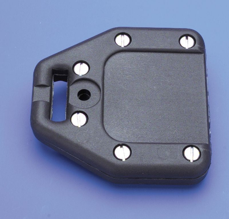 Lattenendbeschlag Schwarz für max 35mm Flachlatten