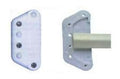 Lattentaschenschutz bis 30mm Latten Weiß mit 6 Schrauben