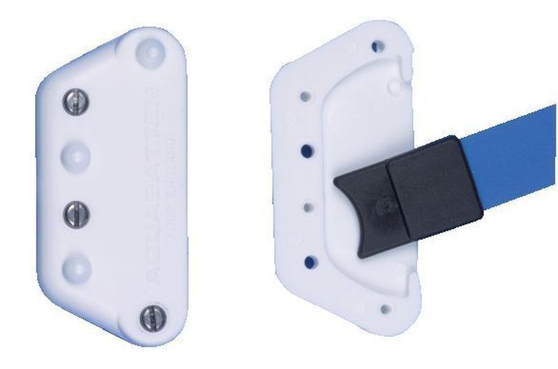 Lattentaschenschutz bis 30mm Latten Weiß mit 6 Schrauben
