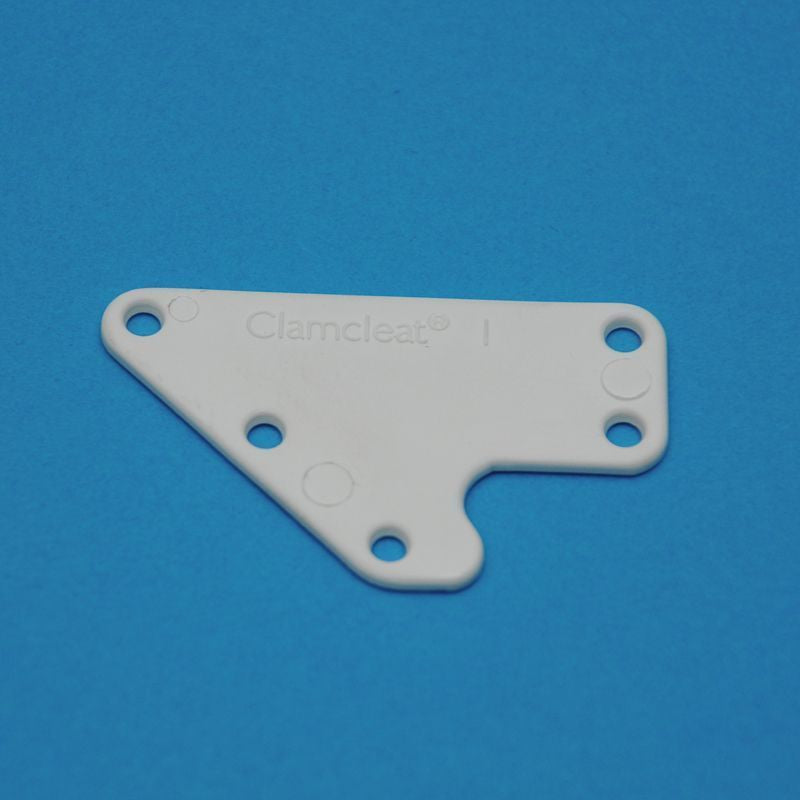 Gegenplatte f. A063A ClamCleat, KST Weiß, CL233