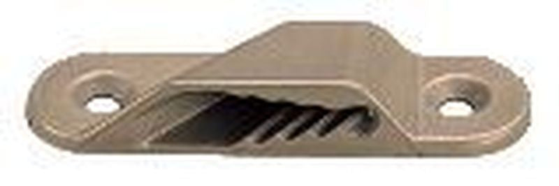 ClamCleat Bb. geschlossen, ALU Silber m. Gegenplatte u. Niete, CL241
