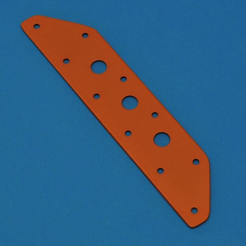 Schotblech ALU 140 x 29 x 1,6mm für Katamarane