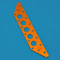 Schotblech ALU 203 x 38 x 1,6mm für Hobie / Soling
