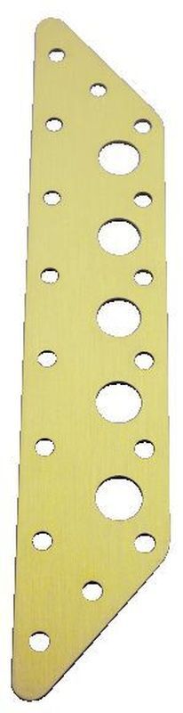 Schotblech ALU 203 x 38 x 1,6mm für Hobie / Soling