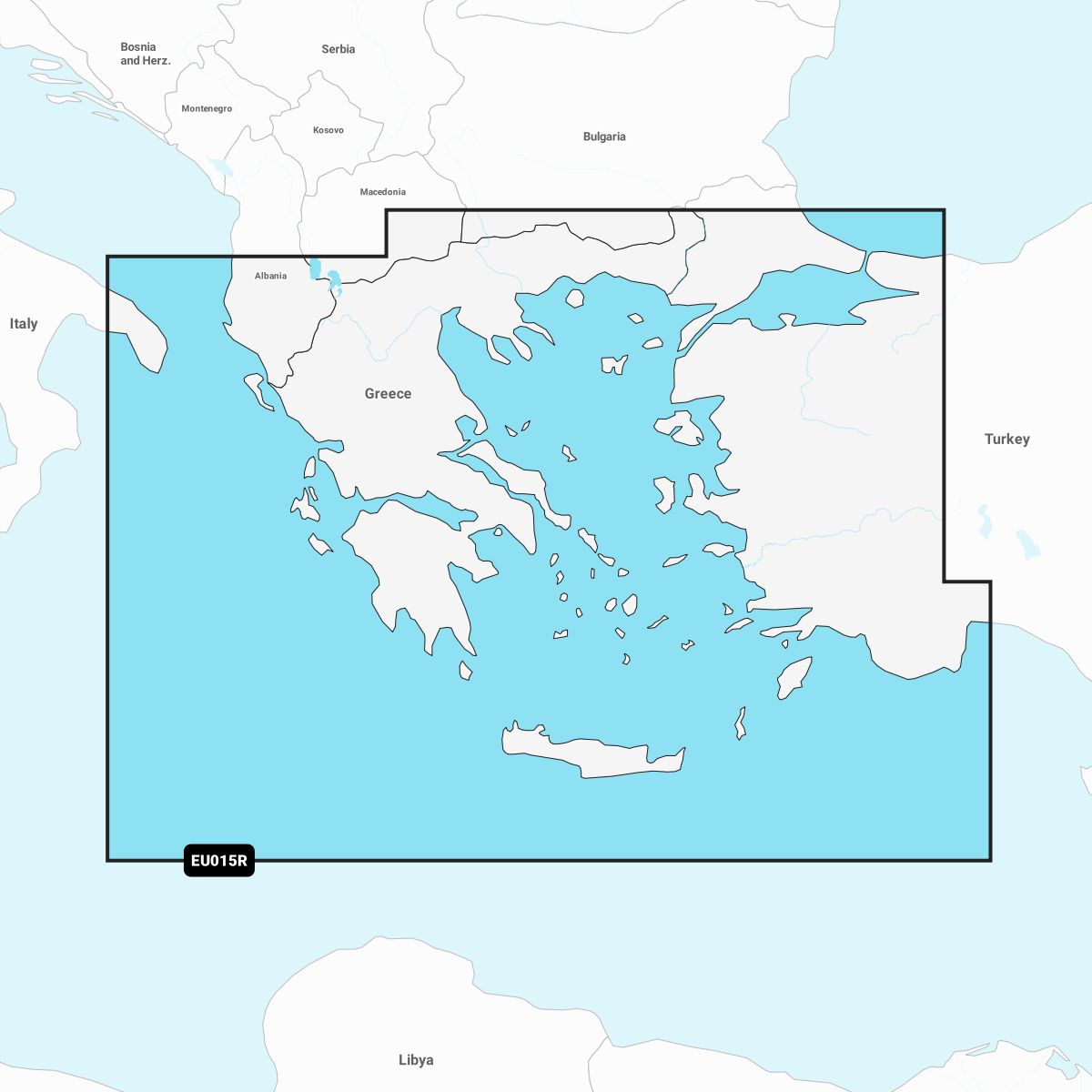 Navionics+ EU015R Ägäis, Marmara See