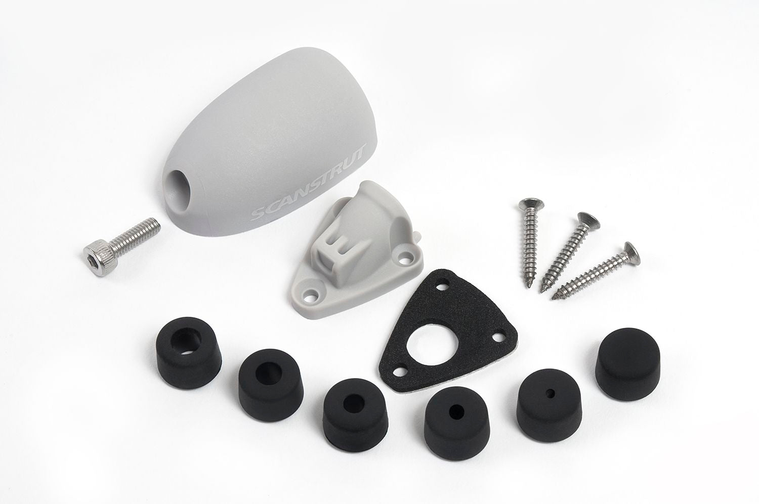 Scanstrut Kabeldurchführung DS-H6 Kunststoff waagerechte Montage für Kabel D=2-6mm grau
