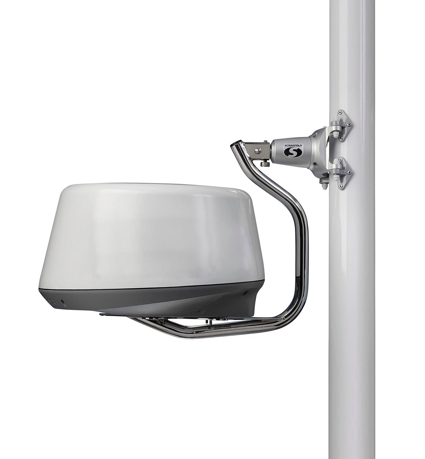 Scanstrut Radarhalterung LMM-1 für Mastmontage mit kardanischer Halterung weiss