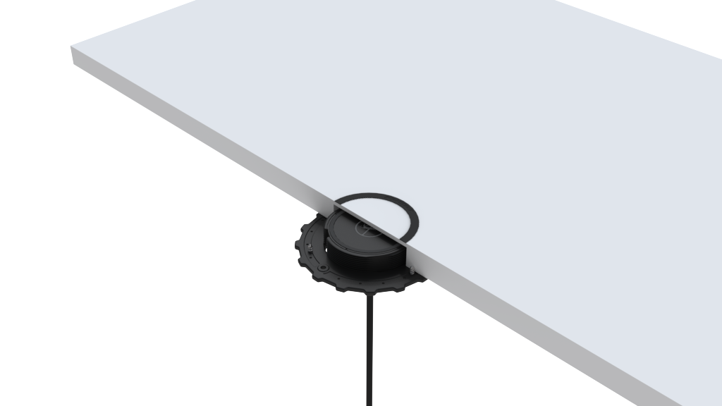 Scanstrut Ladegerät Hidden SC-CW-01F verdeckter Einbau für kabelloses Laden von Smartphones 10-30V Eingang 2A Ausgang 10W wasserdicht nach IPX6