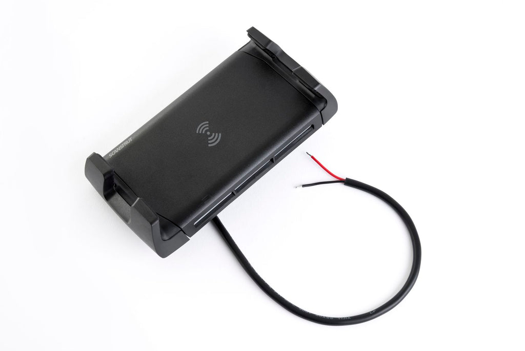 Scanstrut ROKK Ladegerät Aktiv SC-CW-04F mit Aufbauhalterung für kabelloses Laden von Smartphones 12/24V 10W Ausgang max 2A wasserdicht nach IPX6