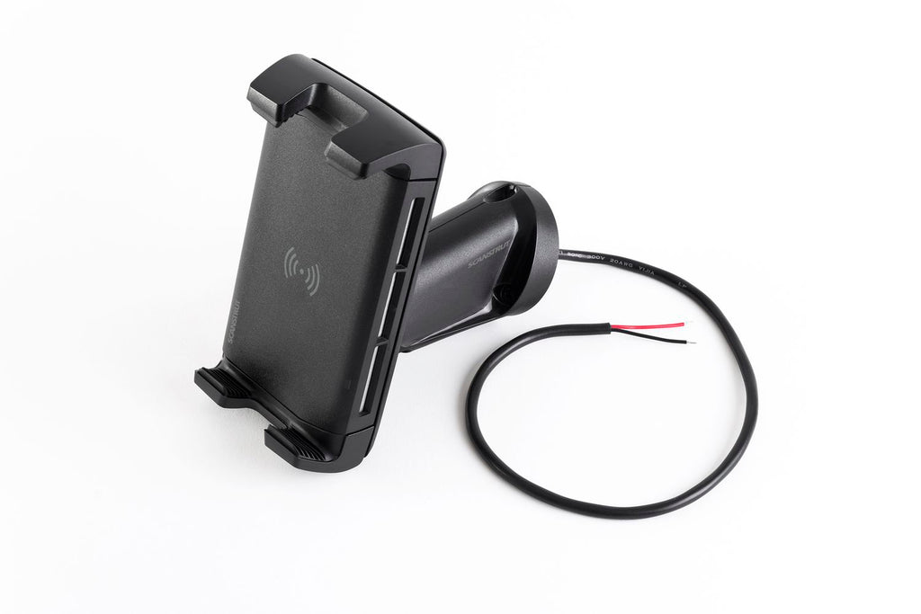 Scanstrut ROKK Ladegerät Edge SC-CW-05F mit Standfuss-Halterung für kabelloses Laden von Smartphones 12/24V 10W Ausgang max 2A wasserdicht nach IPX6
