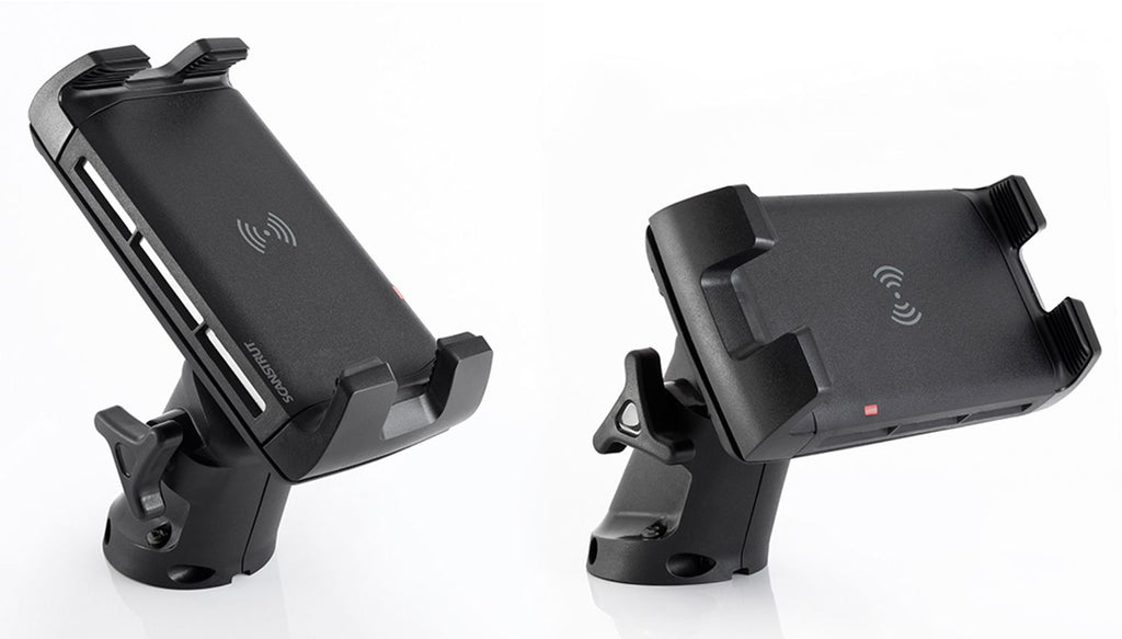 Scanstrut ROKK Ladegerät Edge SC-CW-05F mit Standfuss-Halterung für kabelloses Laden von Smartphones 12/24V 10W Ausgang max 2A wasserdicht nach IPX6