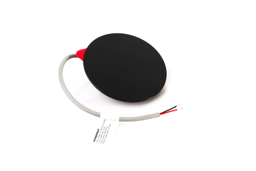 Scanstrut Ladegerät Sub SC-CW-07F zum bündigen Einbau für kabelloses Laden von Smartphones 10-30V Eingang 2A 10W Ausgang 10W wasserdicht nach IPX6
