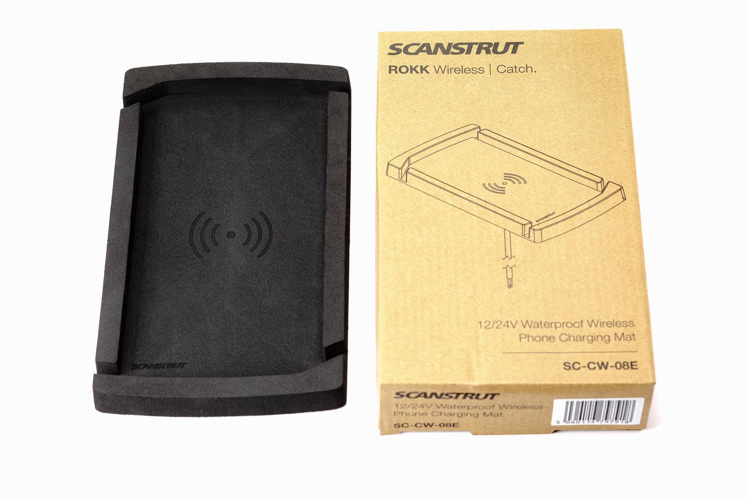 Scanstrut Ladegerät Catch SC-CW-08F Ladeschale für kabelloses Laden von Smartphones 10-30V Eingan 2A Ausgang 10W wasserdicht nach IPX6