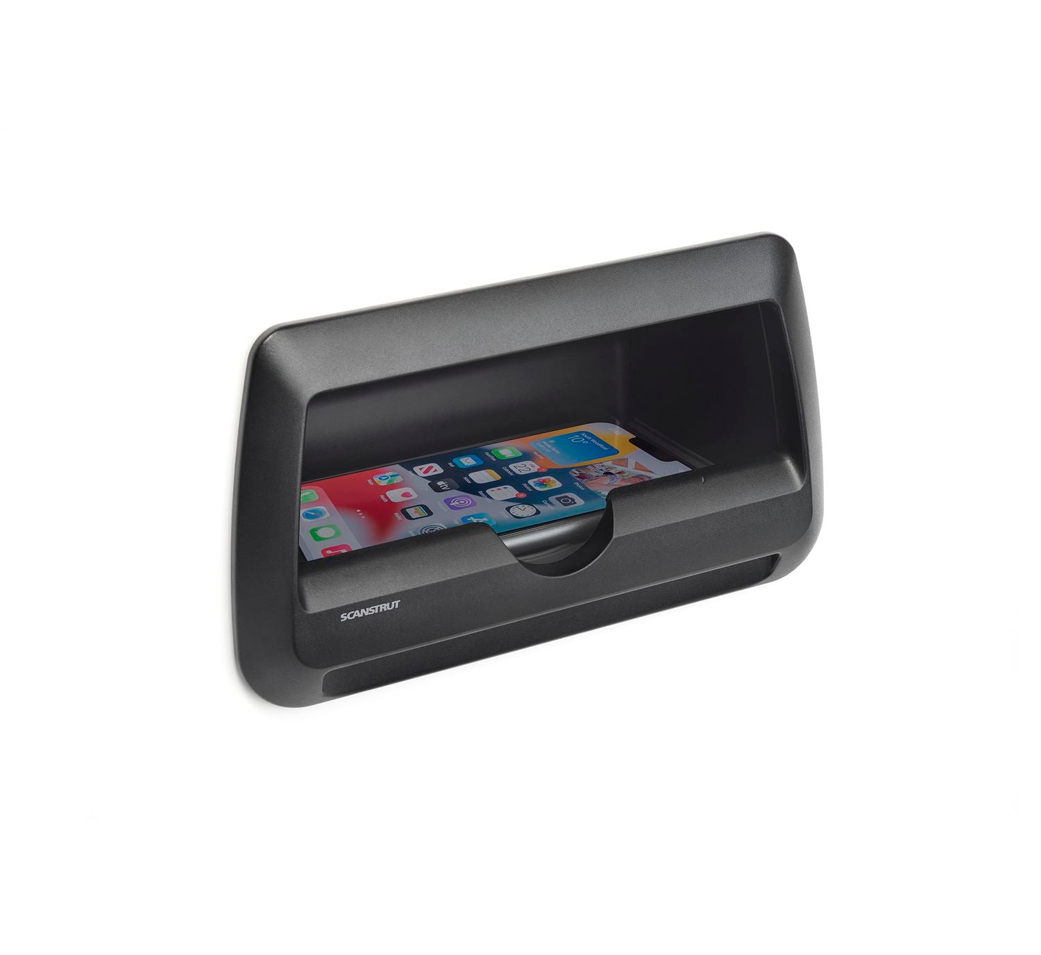 Scanstrut ROKK Ladegerät COVE SC-CW-09F Ablagefach quer zum Einlegen für kabelloses Laden von Smartphones 12/24V 10W Ausgang max 2A wasserdicht nach IPX6