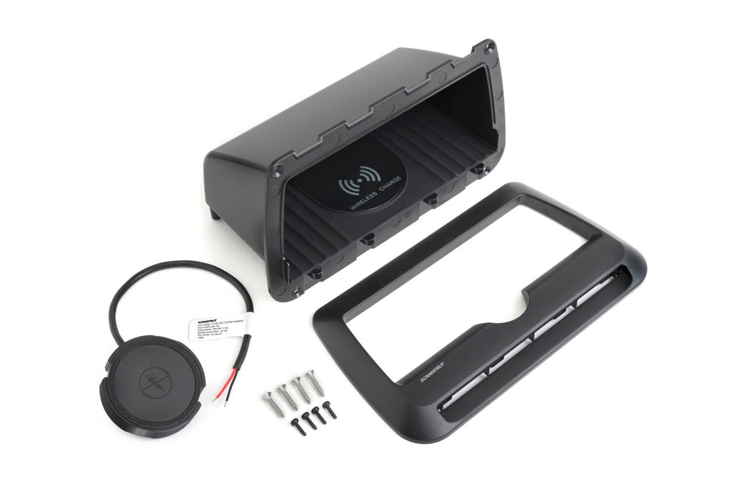 Scanstrut ROKK Ladegerät COVE SC-CW-09F Ablagefach quer zum Einlegen für kabelloses Laden von Smartphones 12/24V 10W Ausgang max 2A wasserdicht nach IPX6
