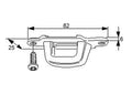 Großschotbügel RFR 82 x 25mm