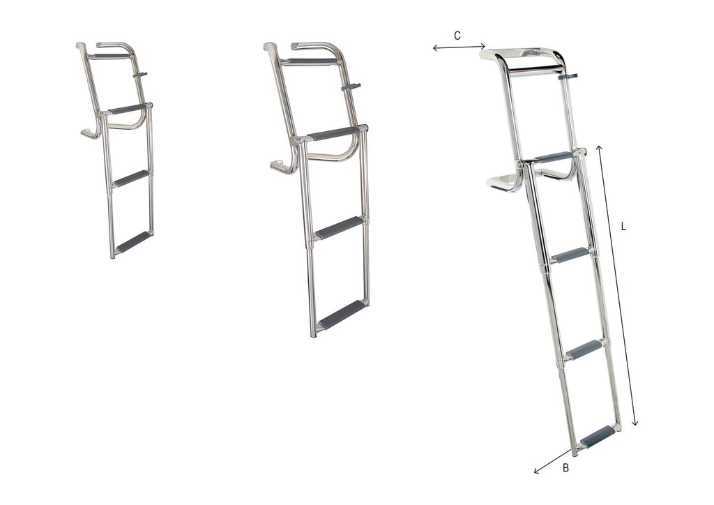 Batsystem Heckleiter klapp- u. teleskopierbar