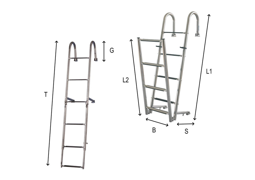 Badeleiter für Heckplattform Gig