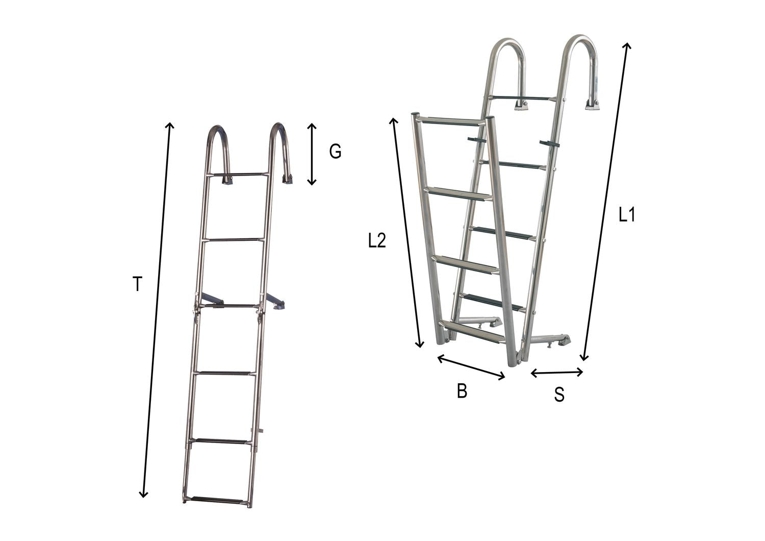 Badeleiter für Heckplattform Gig