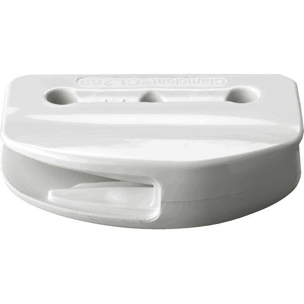 Clamcleat CL269 Liekleinen-Klemme aus weißem Nylon