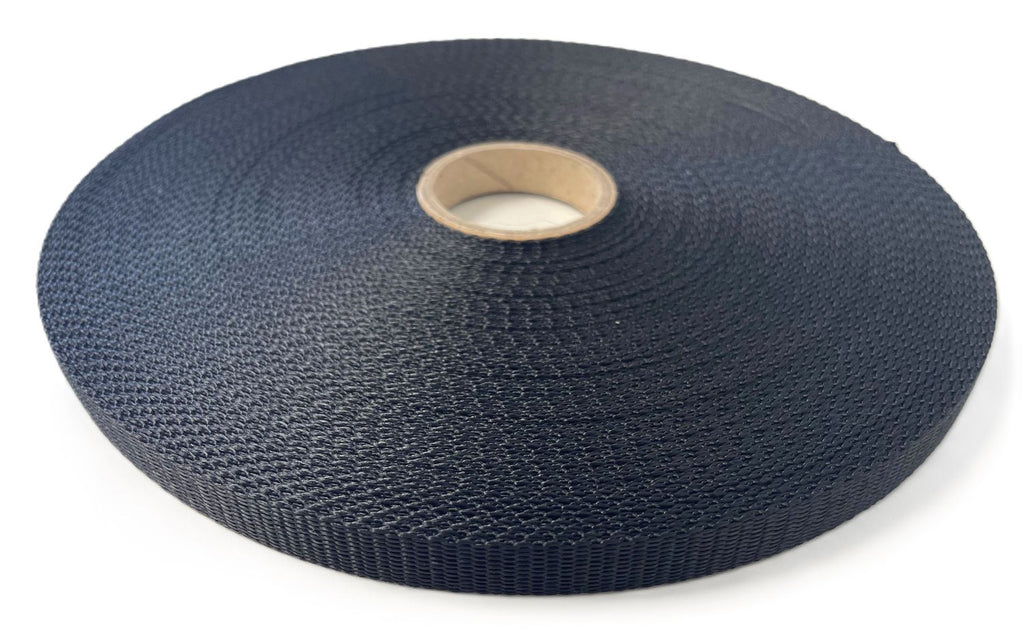 Schweres Polyester Gurtband Schwarz