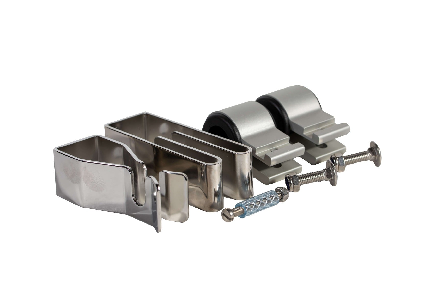 NOA Heckkorb-Ankerhalterung 10605 für Bruce-Anker max. 15kg mit 2 Stück NOA Rohrhalter 25mm