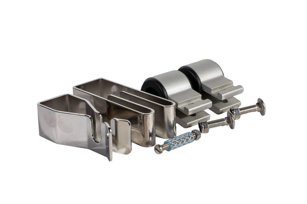 NOA Heckkorb-Ankerhalterung 10605 für Bruce-Anker max. 15kg mit 2 Stück NOA Rohrhalter 25mm