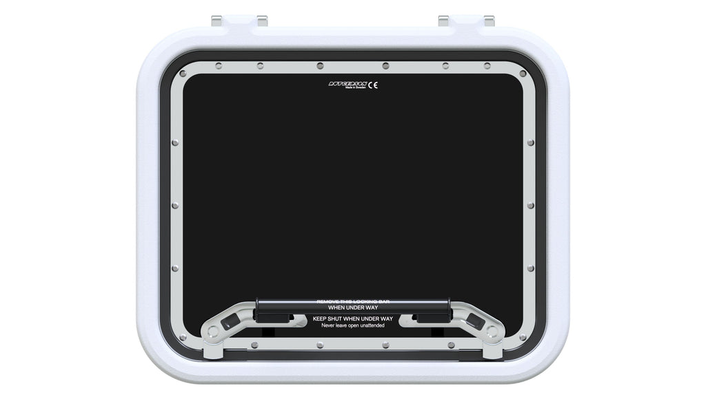 Rutgerson Innenrahmen Kunststoff Off White für Fluchtluke L=560 B=482mm Tmax=100mm Classic