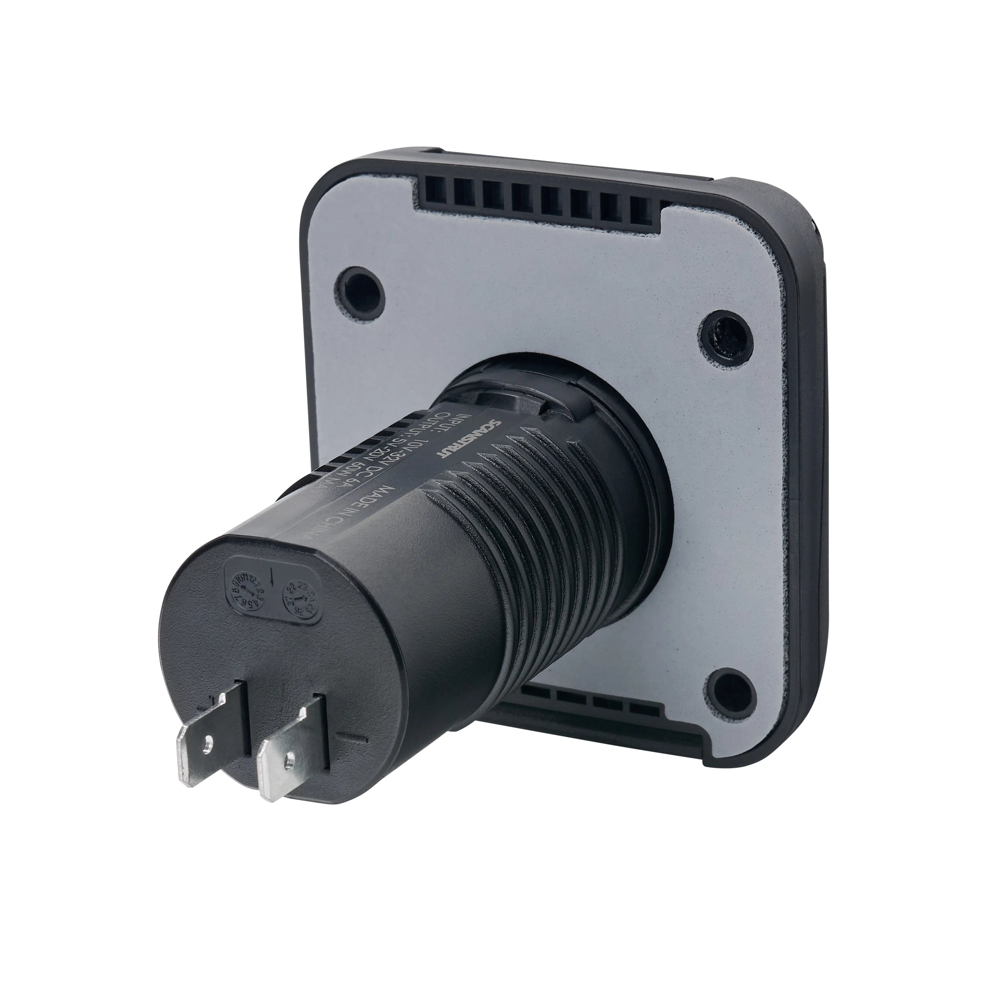 Scanstrut Ventura Serie - USB-Steckdose 2x USB-C Socket Eingang 10-32V 6A Ausgang 12V-System 5V/9V/12V 3A 24V-System 5V/9V/12V/15V/20V 3a wasserdicht nach IP68